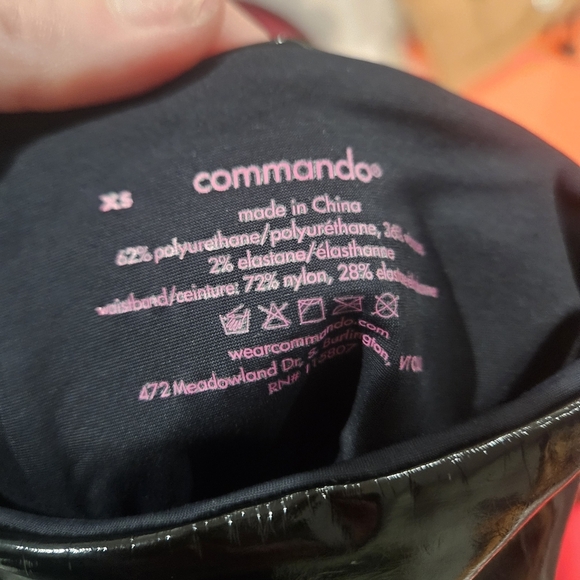 COMMANDO Faux Patent Leather Legging In Black. Size XS - Picture 11 of 15